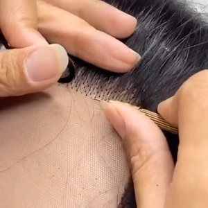 4*4 Yaki Trinh Nữ Ấn Độ Tóc Lụa cơ sở đóng cửa tẩy trắng knots màu sắc tự nhiên ren đóng cửa 100 tóc con người hàng đầu đóng cửa phần miễn phí - Product Image 6