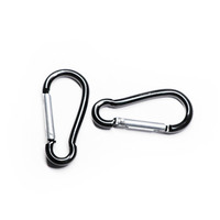 Promotion : Mousqueton en aluminium noir durable de 50 mm, forme gourde, finition anodisée colorée, pour accessoires de bouteille