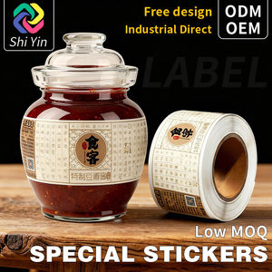 Étiquettes de vin personnalisées de luxe ShiYin, adhésives, multicouches, rouleau <span class=keywords><strong>d</strong></span>'étiquettes de vin rouge, gaufrage à l'<span class=keywords><strong>or</strong></span> - Product Image 3