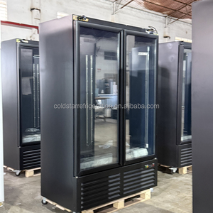 Refrigerador Vertical Comercial de Doble Puerta de Vidrio, Enfriador con Ventilador, Modo de Enfriamiento para Bebidas y Laptops - Product Image 2