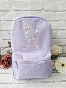 Fiore iniziale ragazze in poliestere ricamato bambini torna a scuola materna <span class=keywords><strong>zaino</strong></span> personalizzato per bambini - Product Image 5
