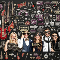 Panneau publicitaire personnalisé en PVC expansé imprimé pour événements, panneau en mousse PVC pour groupe de rock, panneau publicitaire en Foamex, accessoires pour photomaton