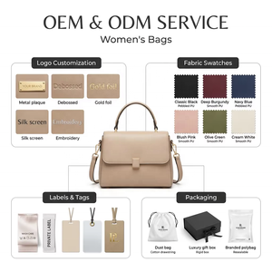 Maßgefertigte Vintage Hobo-Tasche mit individuellem Logo, Pebble-Grain PU-Leder, Henkeltasche mit großem Fassungsvermögen für Damen – Großhändler für Markenprodukte - Product Image 3