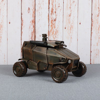 Regalo personalizado, decoración de barra de oficina en casa, modelo militar de Metal hecho a mano, modelo de vehículo blindado a escala Retro