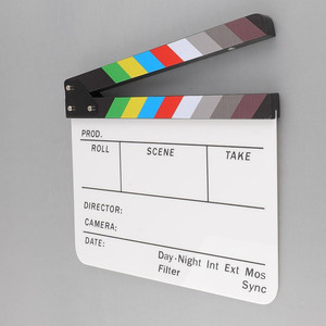 Clapboard de réalisateur, tableau de prise de vue en acrylique pour studio photo, vidéo et télévision, tableau de prise de vue effaçable à sec, tableau de prise de vue pour film, tableau de prise de vue pour scène de tournage - Product Image 3