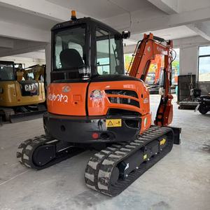 รถขุดขนาดเล็ก Kubota U55-5 น้ำหนัก 5.5 ตัน พร้อมบุ้งกี๋ขุด สีส้ม - Product Image 3