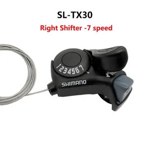 Palanca de Cambios para Bicicleta <span class=keywords><strong>Shimano</strong></span> Tourney SL TX30, 6 velocidades, 7 velocidades, 18 velocidades, 21 velocidades, SL-TX30, Incluye Cable de Cambio Interno - Product Image 2