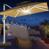 2024 Offre Spéciale de jardin extérieur robuste pliable et rotatif Portable détachable parapluie suspendu