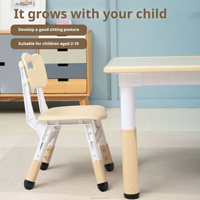 Table d'activités créatives moderne et réglable en hauteur pour enfants, avec chaise carrée pour tout-petits, idéale pour la maison, le bureau, l'école et la chambre à coucher