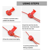 Kit de connecteurs Scotch Lock, connecteurs rapides pour fils électriques 22-18 AWG, bornes T-Tap sans soudure