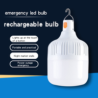 Lampe d'urgence portable adaptée à la maison, au camping, ampoule d'urgence E27 B22, ampoule rechargeable 10W 20W 30W 40W 50W, lumière d'urgence LED