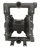 Pompe à diaphragme pneumatique en alliage d'aluminium de 1/2 pouce, 57 L/min, pompe à double diaphragme