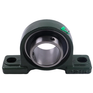 Rodamientos de Bloque de Soporte con Base de Hierro Fundido Sólido UCP215, Diámetro Interior de 75 mm, Acero Cromado Fundido Sólido - Product Image 1