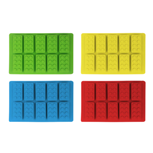 عينة مجانية من المصنع ، قالب على شكل ليغو 10 تجويف للشوكولاتة ، صينية مكعبات الثلج ، أدوات صنع الحلوى والكعك - Product Image 2