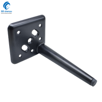 Vente en gros de petits pieds de meubles de canapé en métal noir mat de 170mm pour table