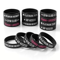 Pulseras de Silicona Impermeables Personalizadas con Diseño Grabado para Clubes, Asociaciones y Programas de Fidelización