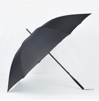 Parapluie de golf monobloc en fibre de carbone intégrale avec tige ultra-légère, revêtement noir anti-UV et cadre coupe-vent pour les professionnels