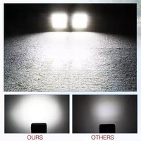 Projecteur de travail LED encastré de 5 pouces, 42W, 12V/24V, pour véhicules tout-terrain, tracteurs, automobiles, feux de conduite LED, phares de camionnette