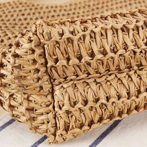 Sac fourre-tout d'été en paille de papier vintage, résistant à l'eau, portable, grande capacité, pour la plage et les voyages, idéal pour la vente en gros - Product Image 4