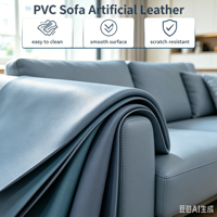 Cuir synthétique PVC résistant à l'usure, simili daim, résistant au vieillissement, pour canapé et intérieur de voiture