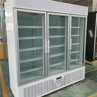 Congélateur vertical commercial pour supermarché, vitrine de présentation pour aliments surgelés, congélateur vertical sans givre avec système de refroidissement par ventilateur