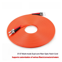 Câble de raccordement à fibre optique multimode Simplex Orange Jacket OM1/OM2 62.5/125 LC ST FC 3M 5M Câble de brassage FTTH Câble intérieur