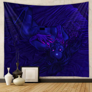 Fond bleu <span class=keywords><strong>Sexy</strong></span> fille tapisserie murale décoration hommes baiser bébé femmes Couple chambre tenture murale chambre toile de fond décor à la maison - Product Image 5