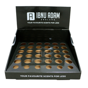 Hot bán nước hoa Pop hộp các tông sóng truy cập hàng đầu hiển thị đứng cho dầu hộp đóng gói siêu thị cửa hàng bán lẻ - Product Image 2