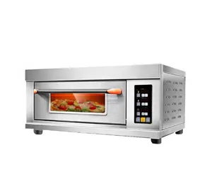 China factory supplier high quality single layer electric bread oven commercial machine canteen pizza oven india