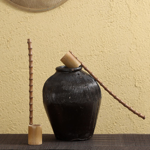 Natural handmade bamboo <b>wine</b> scoop, <b>wine</b> <b>container</b>, small household ladle, wholesale and dropshipping available. - Product Image 2