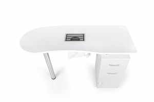 <span class=keywords><strong>Mesa</strong></span> de <span class=keywords><strong>manicura</strong></span> profesional, muebles, mesas de salón de uñas usadas, hierro blanco, todo tipo de cosméticos, soporte de Metal, MFC y ribete de PVC de 2mm - Product Image 5