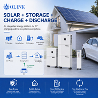 Système de stockage d'énergie solaire domestique OLINK 15kWh 30kWh, batterie LiFePO4 empilable, onduleur hybride tout-en-un, station de charge solaire pour véhicules électriques