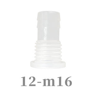 Raccord en T/écrou à filetage extérieur 12-M16, joint de cloisonnement en plastique semi-penetrant droit pour systèmes CVC - Product Image 1