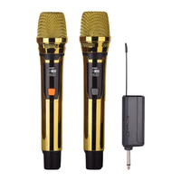 Microphone sans fil dynamique coloré professionnel micro de charge universel portable pour église/mariage/KTV/extérieur