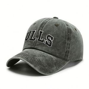 OEM Custom Acid Wash Vintage Distressed Unstructured Cotton 6 Panel <b>Baseball</b> <b>Cap</b> Dad Hats - Product Image 1