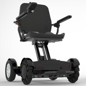 Scooter de mobilité pliable à quatre roues de qualité supérieure pour personnes âgées, cadre en alliage d'aluminium au lithium intelligent, design compact et léger - Product Image 5