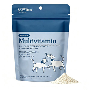 Ziegenmilchgeschmack Haustier-Multivitamin-Pulver Probiotika-Ergänzung für Hunde und <span class=keywords><strong>Katzen</strong></span> zur Unterstützung des Immunsystems und der allgemeinen Gesundheit - Product Image 1