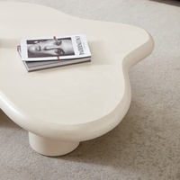 DW1177 Quanu Nouvelle table basse de style européen pour salon, table basse irrégulière créative en forme de nuage, design moderne