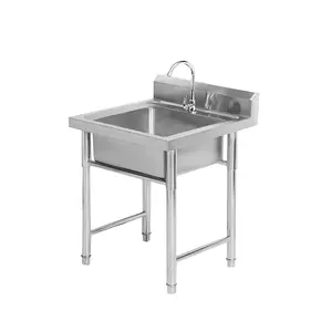 Hand Wash Sink operated scrub sink Induction Pedal Operated Hand Washing Sink Wash Basin Hospital 304 Stainless Steel factory