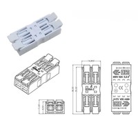 Kompakte 928M-1/2/3 Schnellverbinder Elektrische Kupferdraht-Steckklemmen für LED 1P/2P/3P/ PC/PA66 Widerstandsfähiges Nylon