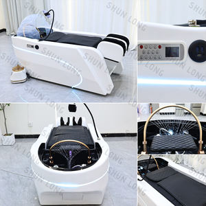 <span class=keywords><strong>Massage</strong></span>-Shampoo-Bett Haarwasch- und Kopf-Spa-Shampoo-Bett 3D 4D Ganzkörper Elektrischer <span class=keywords><strong>Massage</strong></span>-Shampoo-Stuhl mit Heizung - Product Image 2
