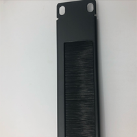Panneau de gestion de câbles horizontal 1U 19 pouces pour rack, panneau de passage de câbles anti-poussière pour montage en rack