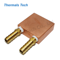 Bloc de refroidissement CPU en cuivre standard pour plaque froide liquide d'ordinateur 40*40 mm