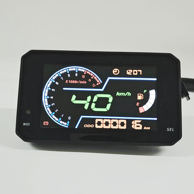 MOTORCYCLE METER to SHOW SPEED/OIL LEVEL/ODO/ GEARS/local time HD CG DASHBOARD MOTORBIKE DISPLAY