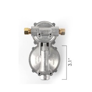 Régulateur de propane pour camping-car et camping, vanne à gaz en aluminium avec tuyau et raccords, installation encastrée, gris - Product Image 4
