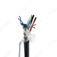 Câble hybride pour caméra sous-marine personnalisé 2x1.0+STP 4x2x24AWG basse tension CE ROHS avec conducteur en cuivre, isolation en PE et gaine en PU