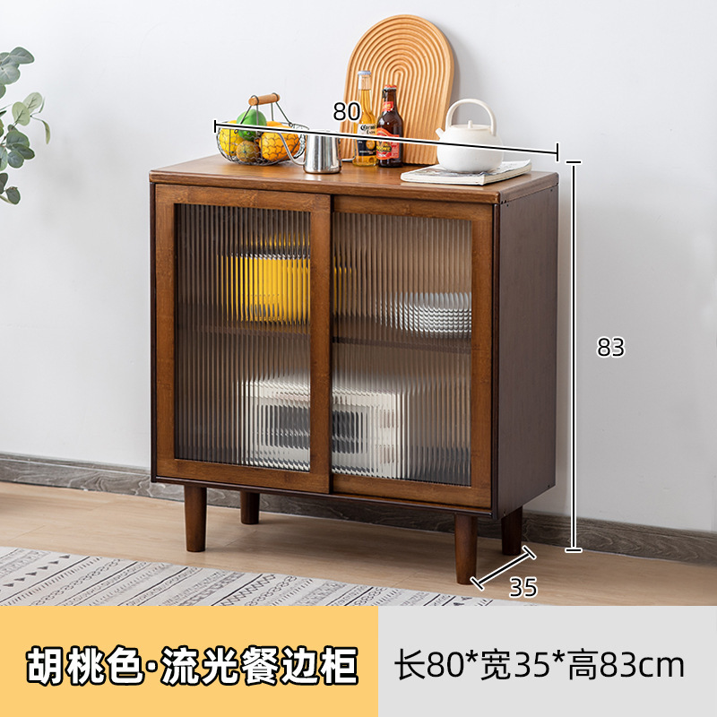 Buffet couleur noyer, 80 cm de long