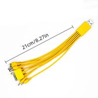 Kabel USB Multi-Fungsi dengan Konektor Micro USB & iPhone Kabel Pengisi Daya Universal untuk Pemutar MP3/MP4 Bahan PVC