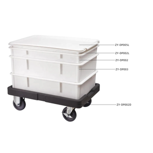 Nhựa chống bột hộp Stackable lưu trữ bánh pizza Khay Nhựa thùng bột chống Tote trường hợp container bánh pizza bột hộp - Product Image 6