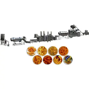 Jinan Shandong aperatif yiyecek Cheetos makineleri Kurkure üretim hattı Nik Naks gıda makineleri